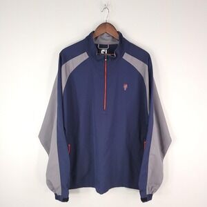 FootJoy Pullover Jacket Mens XL Windbreaker Golf Quarter Zip Lightweight